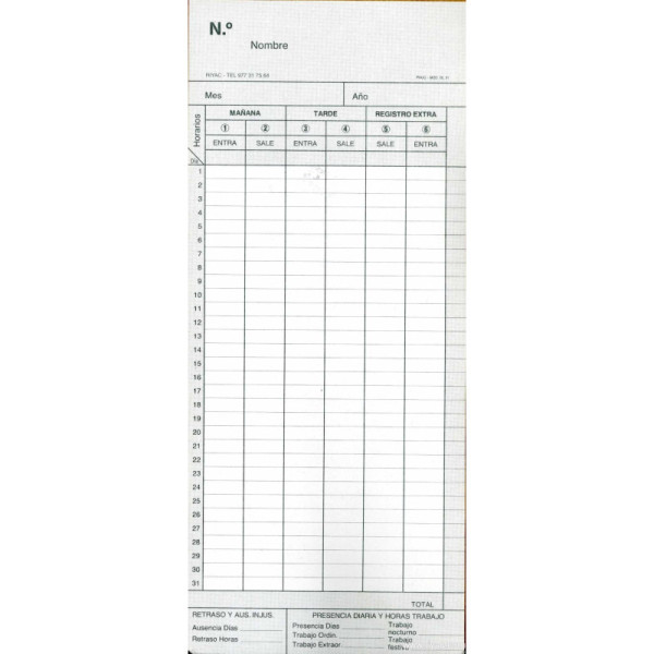 Paquete de fichas modelo BL-31