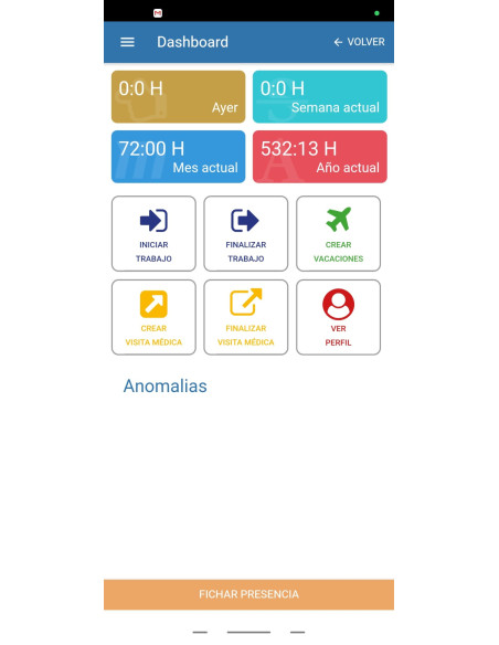 fichar desde el movil