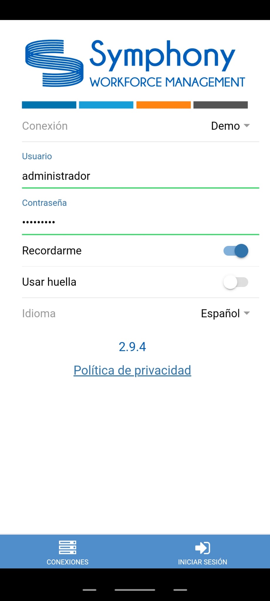 app mobil para el control de presencia