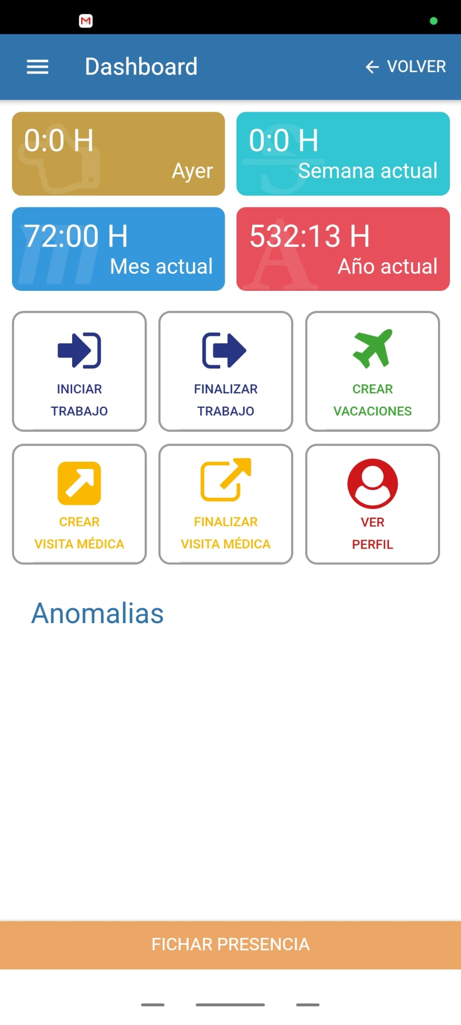 app móvil para el control de presencia