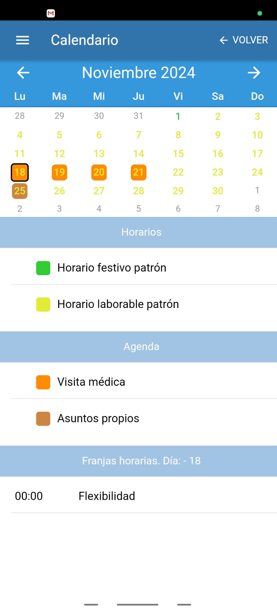 app móvil para el control de presencia